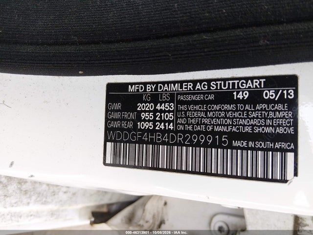 Продаж на аукціоні авто 2013 Mercedes-benz C 250 Sport, vin: WDDGF4HB4DR299915, номер лоту: 46313901