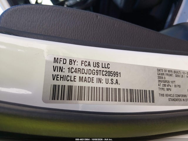 Dodge Durango Gt Plus Awd 2026 1C4RDJDG9TC205991 Image 9