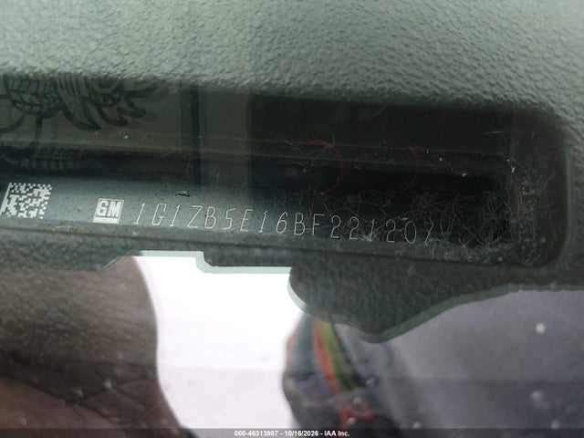 46313987 :رقم المزاد ، 1G1ZB5E16BF221207 vin ، 2011 Chevrolet Malibu Ls مزاد بيع