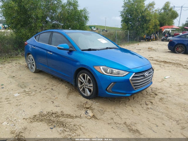 2017 Hyundai Elantra Limited მანქანა იყიდება აუქციონზე, vin: KMHD84LF2HU283406, აუქციონის ნომერი: 46315405