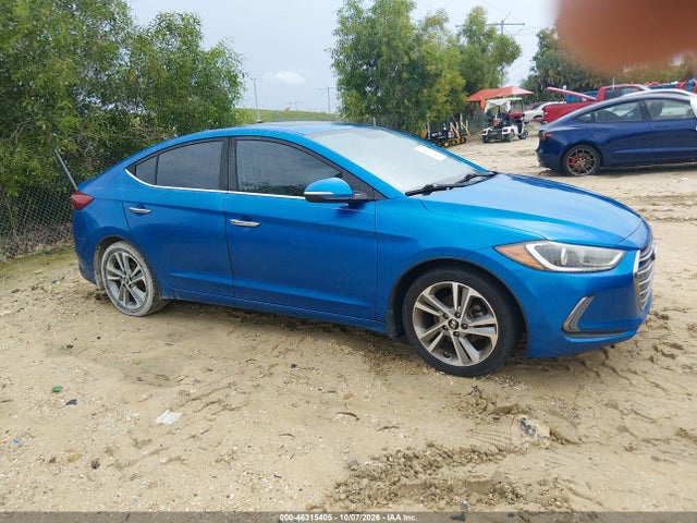 2017 Hyundai Elantra Limited მანქანა იყიდება აუქციონზე, vin: KMHD84LF2HU283406, აუქციონის ნომერი: 46315405