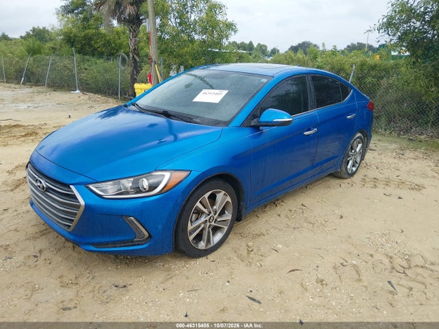 2017 Hyundai Elantra Limited მანქანა იყიდება აუქციონზე, vin: KMHD84LF2HU283406, აუქციონის ნომერი: 46315405