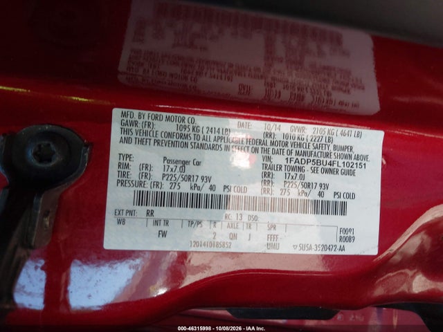 Ford C-max Hybrid Sel 2015 1FADP5BU4FL102151 Image 9