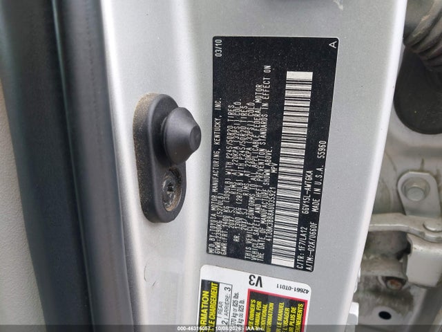 46316057 :رقم المزاد ، 4T3BK3BB8AU035921 vin ، 2010 Toyota Venza Base V6 مزاد بيع