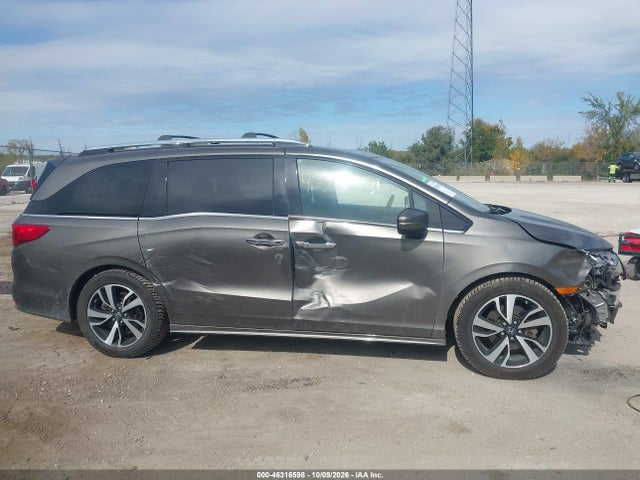 2018 Honda Odyssey Elite მანქანა იყიდება აუქციონზე, vin: 5FNRL6H99JB042660, აუქციონის ნომერი: 46316598