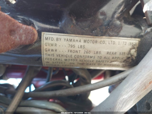 1972 Yamaha Xf50 მანქანა იყიდება აუქციონზე, vin: S650115598, აუქციონის ნომერი: 46316776