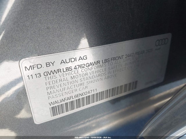 WAUAFAFL6EN024711 Audi A4 2.0t Premium