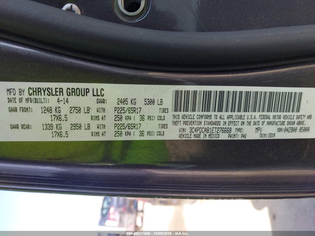 Продаж на аукціоні авто 2014 Dodge Journey American Value Pkg, vin: 3C4PDCAB1ET276668, номер лоту: 46317459