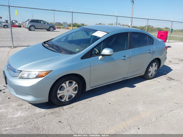 Aukcja sprzedaży 2012 Honda Civic Hybrid, vin: JHMFB4F24CS003057, numer aukcji: 46317918