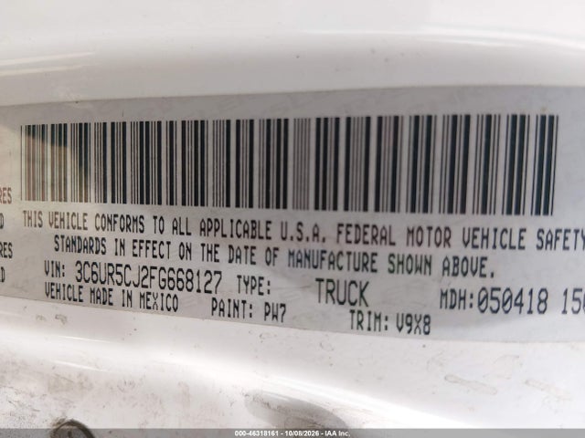 RAM 2500 Tradesman 2015 3C6UR5CJ2FG668127 Image 9