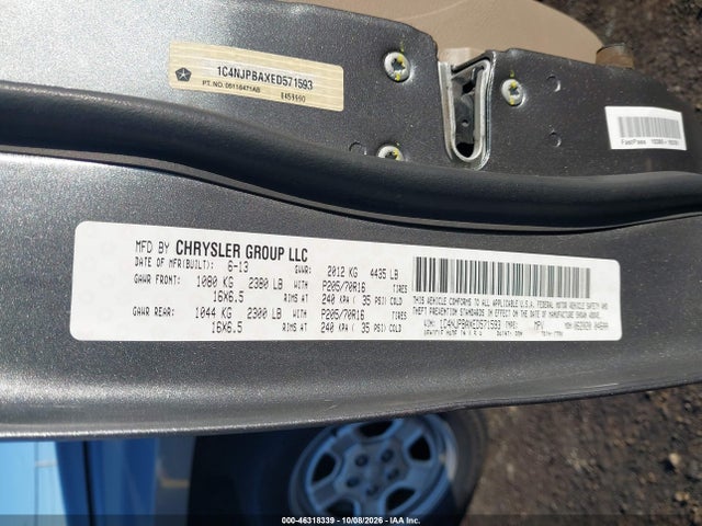 Aukcja sprzedaży 2014 Jeep Patriot Sport, vin: 1C4NJPBAXED571593, numer aukcji: 46318339