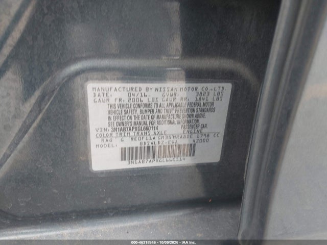 3N1AB7APXGL660114 Nissan SENTRA SV