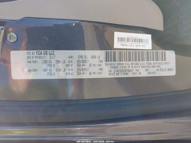 Dodge Grand Caravan Se 2017 2C4RDGBG2HR780437 Image 9