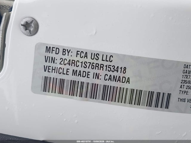 Продажа на аукционе авто 2024 Chrysler Pacifica Hybrid Select, vin: 2C4RC1S76RR153418, номер лота: 46319791