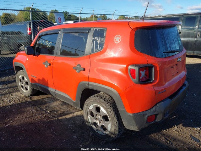 Продаж на аукціоні авто 2016 Jeep Renegade Sport, vin: ZACCJBAW0GPD58731, номер лоту: 46319807