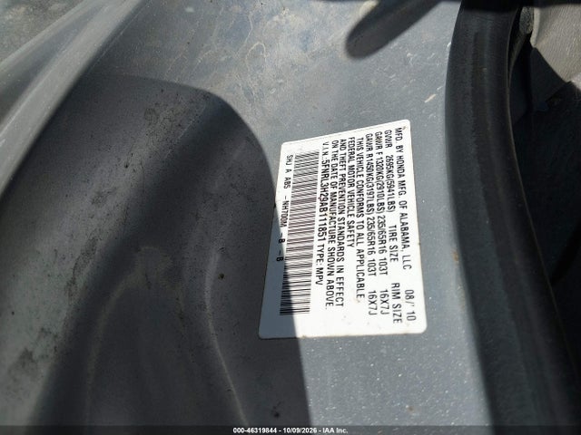 Продаж на аукціоні авто 2010 Honda Odyssey Lx, vin: 5FNRL3H29AB111851, номер лоту: 46319844
