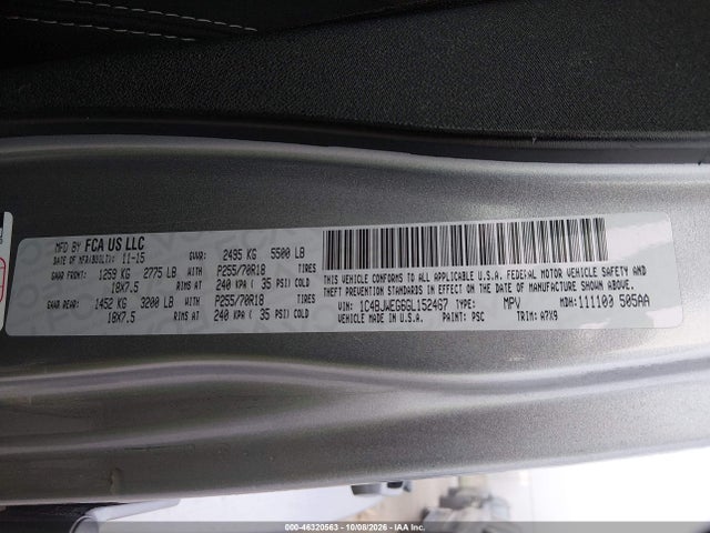 1C4BJWEG6GL152467 Jeep Wrangler Unlimited Sahara