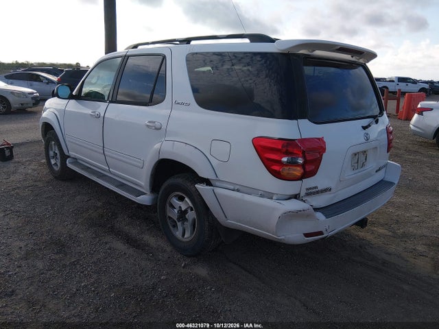 46321079 :رقم المزاد ، 5TDBT48A91S000470 vin ، 2001 Toyota Sequoia Limited V8 مزاد بيع