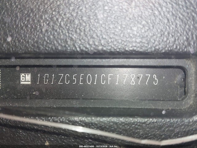 2012 Chevrolet Malibu 1lt მანქანა იყიდება აუქციონზე, vin: 1G1ZC5E01CF178773, აუქციონის ნომერი: 46321406