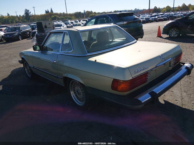 46322153 :رقم المزاد ، WDBBA45A6EB029298 vin ، 1984 Mercedes-benz 380 Sl مزاد بيع