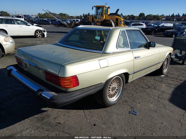 46322153 :رقم المزاد ، WDBBA45A6EB029298 vin ، 1984 Mercedes-benz 380 Sl مزاد بيع