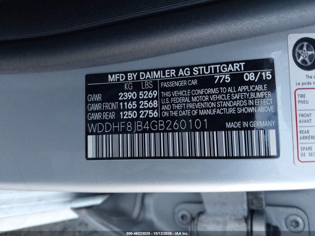2016 Mercedes-benz E 350 4matic მანქანა იყიდება აუქციონზე, vin: WDDHF8JB4GB260101, აუქციონის ნომერი: 46323025