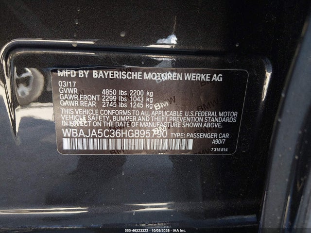 WBAJA5C36HG895790 BMW 530I