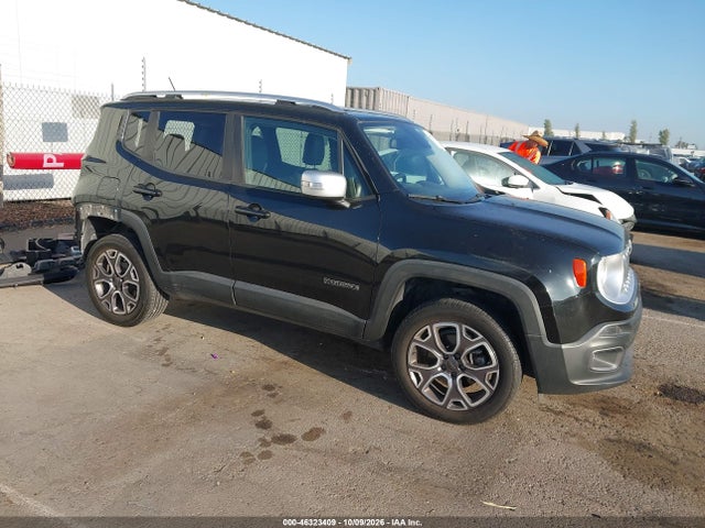 2015 Jeep Renegade Limited მანქანა იყიდება აუქციონზე, vin: ZACCJBDT2FPB88243, აუქციონის ნომერი: 46323409