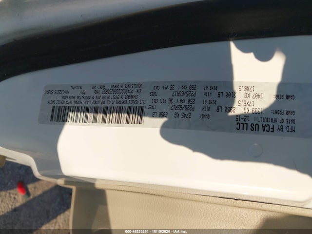 Aukcja sprzedaży 2016 Dodge Grand Caravan Sxt, vin: 2C4RDGCG3GR255853, numer aukcji: 46323551