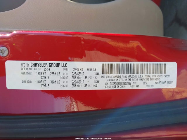 Продаж на аукціоні авто 2014 Dodge Grand Caravan Se, vin: 2C4RDGBG2ER312896, номер лоту: 46323730