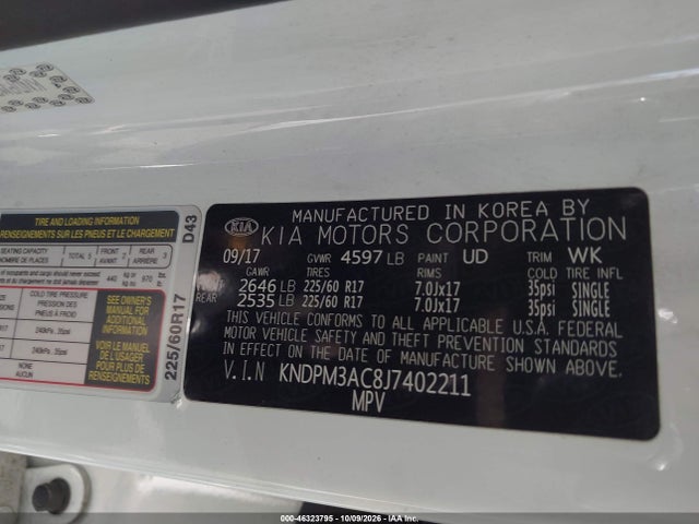 KIA Sportage Lx 2018 KNDPM3AC8J7402211 Image 9