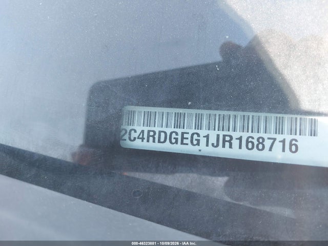 Продажа на аукционе авто 2018 Dodge Grand Caravan Gt, vin: 2C4RDGEG1JR168716, номер лота: 46323881