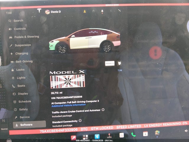 Tesla Model X Plaid Tri Motor All-wheel Drive 2022 7SAXCBE64NF332906 Image 7