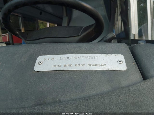 Продаж на аукціоні авто 2014 Blue Bird School Bus / Transit Bus, vin: 1BABLCPA7EF297914, номер лоту: 46324869