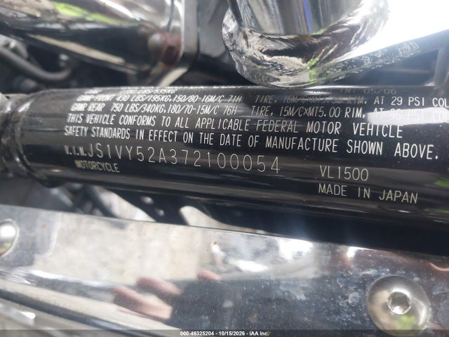 Продаж на аукціоні авто 2007 Suzuki Vl1500, vin: JS1VY52A372100054, номер лоту: 46325204