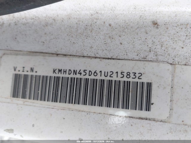 46326899 :رقم المزاد ، KMHDN45D61U215832 vin ، 2001 Hyundai Elantra Gls مزاد بيع