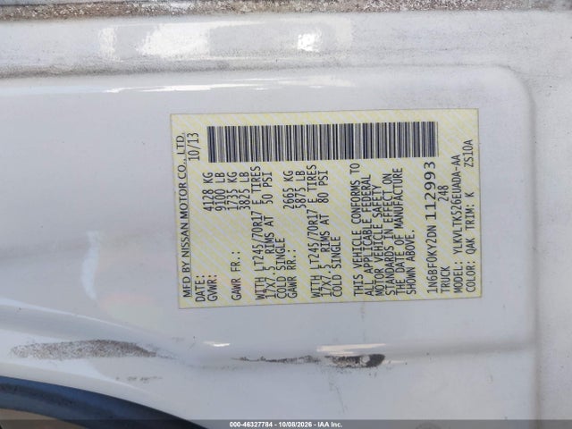 Продаж на аукціоні авто 2013 Nissan Nv Cargo Nv2500 Hd Sv V6, vin: 1N6BF0KY2DN112993, номер лоту: 46327784