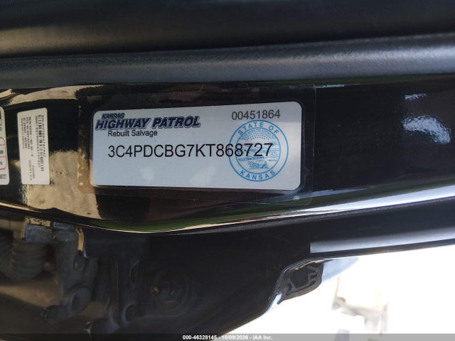 2019 Dodge Journey Se მანქანა იყიდება აუქციონზე, vin: 3C4PDCBG7KT868727, აუქციონის ნომერი: 46328145