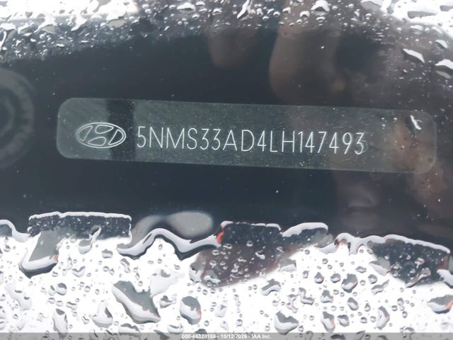 Aukcja sprzedaży 2020 Hyundai Santa Fe Sel, vin: 5NMS33AD4LH147493, numer aukcji: 46328188