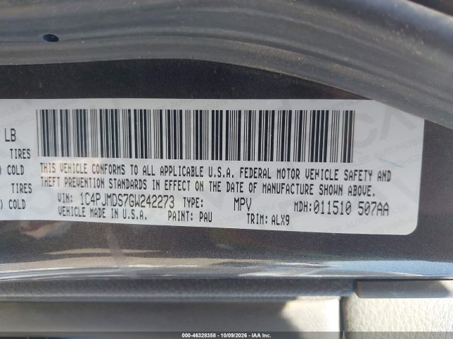 Jeep Cherokee Limited 2016 1C4PJMDS7GW242273 Image 9