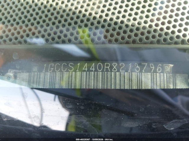 46328367 :رقم المزاد ، 1GCCS1440R8213796 vin ، 1994 Chevrolet S Truck S10 مزاد بيع