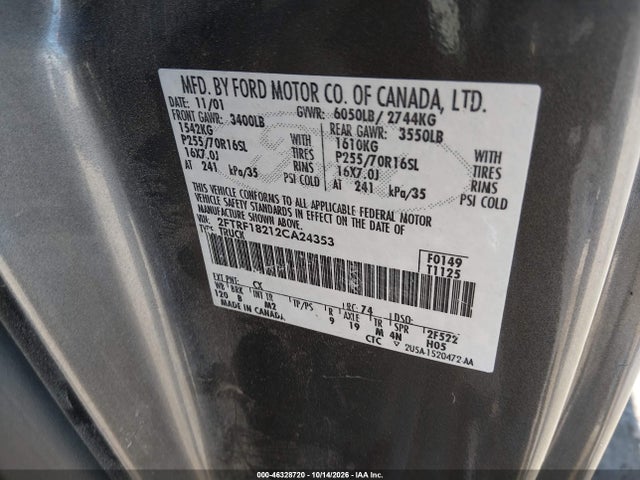 Aukcja sprzedaży 2002 Ford F-150 Xl/xlt, vin: 2FTRF18212CA24353, numer aukcji: 46328720
