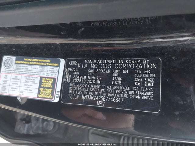 Продаж на аукціоні авто 2014 Kia Soul, vin: KNDJN2A25E7746847, номер лоту: 46329104