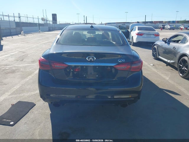 2018 Infiniti Q50 3.0t Luxe მანქანა იყიდება აუქციონზე, vin: JN1EV7AP0JM362628, აუქციონის ნომერი: 46330952