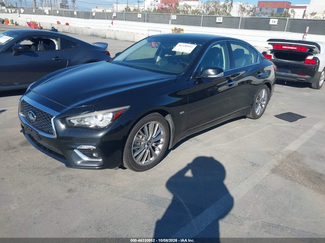 2018 Infiniti Q50 3.0t Luxe მანქანა იყიდება აუქციონზე, vin: JN1EV7AP0JM362628, აუქციონის ნომერი: 46330952