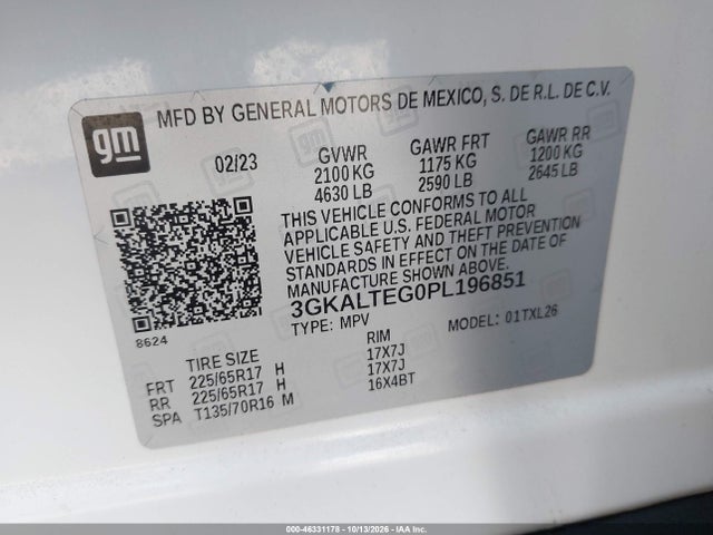 GMC Terrain Awd Sle 2023 3GKALTEG0PL196851 Image 9