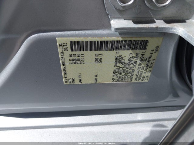 Aukcja sprzedaży 2013 Nissan Maxima 3.5 Sv, vin: 1N4AA5AP7DC806941, numer aukcji: 46331443