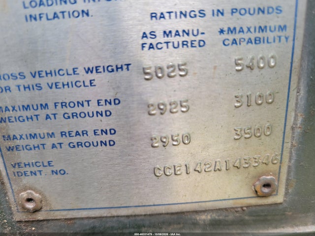 46331479 :رقم المزاد ، CCE142A143346 vin ، 1972 Chevrolet C10 مزاد بيع