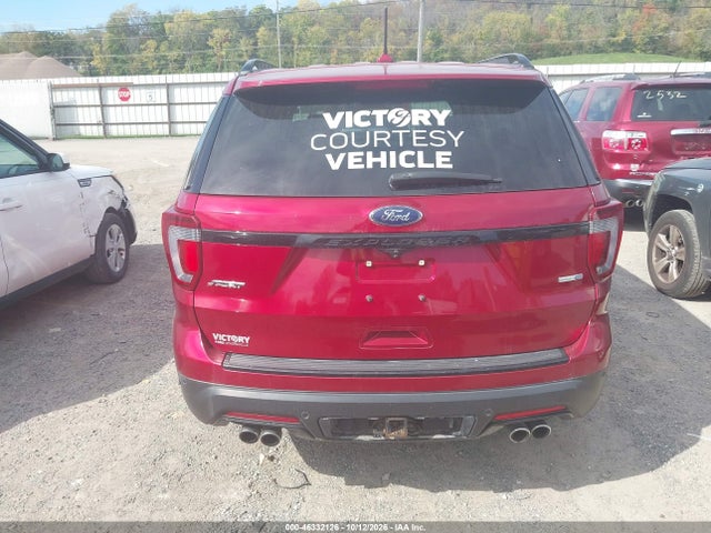 46332126 :رقم المزاد ، 1FM5K8GT8JGB66012 vin ، 2018 Ford Explorer Sport مزاد بيع