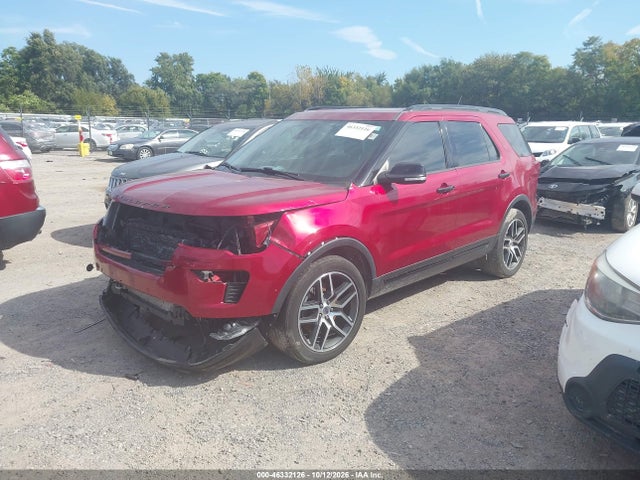 46332126 :رقم المزاد ، 1FM5K8GT8JGB66012 vin ، 2018 Ford Explorer Sport مزاد بيع